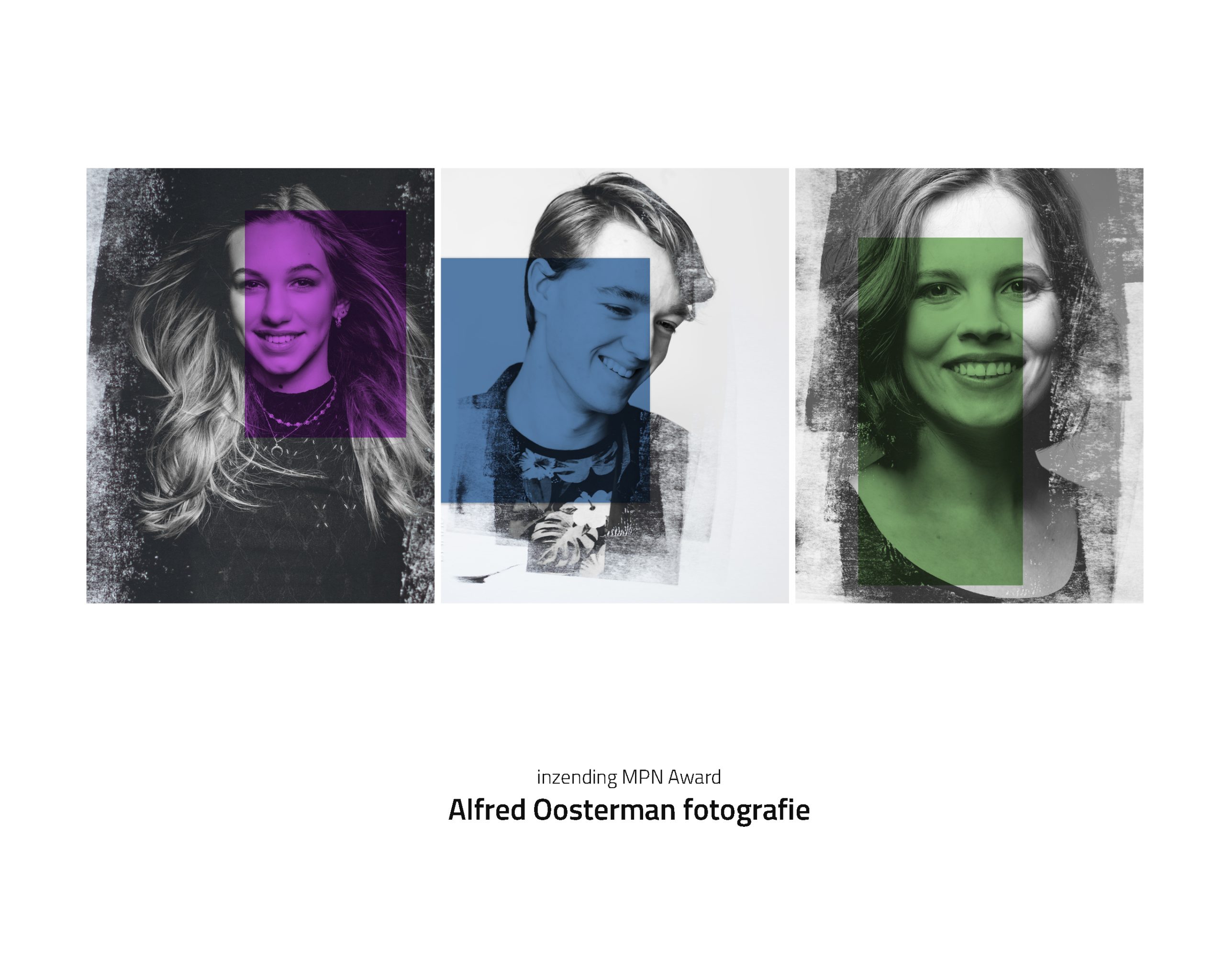 Vorige week maandag was de bekendmaking van de MPN Award. Met de foto's die ik instuurde was ik genomineerd één van de tien beste fotografen. Een resultaat waar ik erg blij mee ben. Het was nog even spannend of mijn foto's uitgekozen waren voor een Award. Hoewel de foto's erg goed beoordeeld werden was het net geen eremetaal. Met trots wil ik jullie wel mijn inzending laten zien. Een nieuwe vorm van portretten. Dit wil ik nog wel verder ontwikkelen. Het werken met grafische elementen in foto's smaakt naar meer.